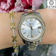 Load image into Gallery viewer, Fossil Stainless Steel 2 Tone Strap, Silver Tone Dial, Date SKU 4002042