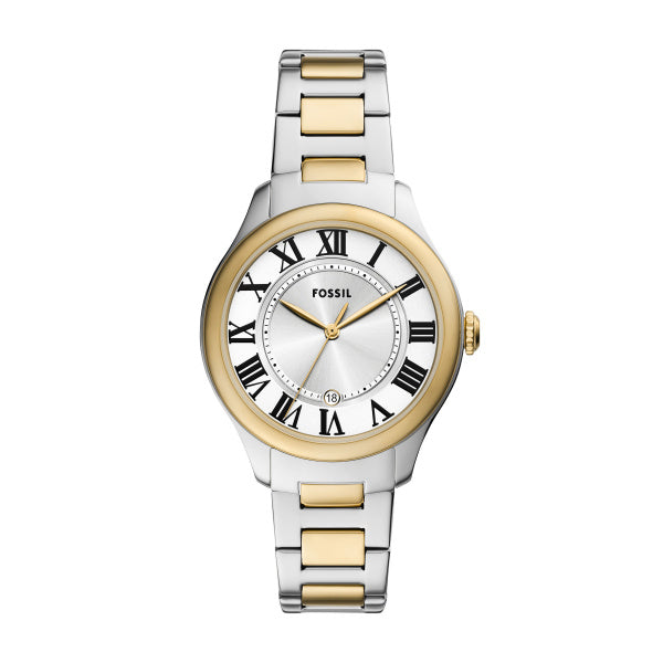 Ladies Fossil Watch Stainless Steel Gold & Silver 2Tone 