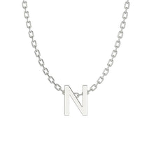 Load image into Gallery viewer, Sterling Silver Initial Necklace