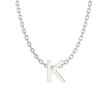 Load image into Gallery viewer, Sterling Silver Initial Necklace