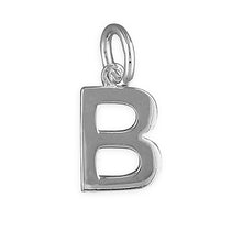 Load image into Gallery viewer, Sterling Silver Plain Initial Pendant