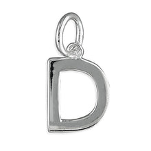 Load image into Gallery viewer, Sterling Silver Plain Initial Pendant