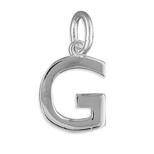 Load image into Gallery viewer, Sterling Silver Plain Initial Pendant