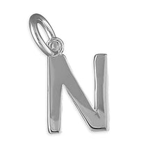 Load image into Gallery viewer, Sterling Silver Plain Initial Pendant