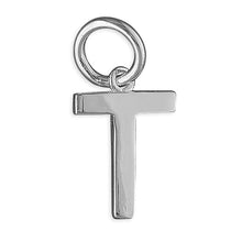 Load image into Gallery viewer, Sterling Silver Plain Initial Pendant