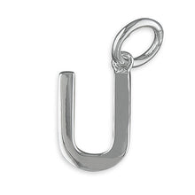 Load image into Gallery viewer, Sterling Silver Plain Initial Pendant