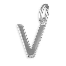Load image into Gallery viewer, Sterling Silver Plain Initial Pendant
