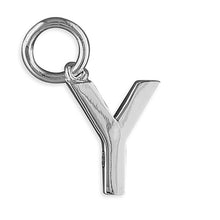 Load image into Gallery viewer, Sterling Silver Plain Initial Pendant