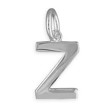 Load image into Gallery viewer, Sterling Silver Plain Initial Pendant