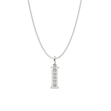 Load image into Gallery viewer, Sterling Silver CZ Initial Pendant