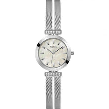 Load image into Gallery viewer, Ladies Guess Watch Stainless Steel Silver Tone Double Mesh Strap, MOP Dial SKU 4001217