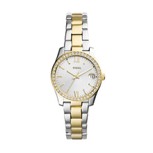 Load image into Gallery viewer, Fossil Stainless Steel 2 Tone Strap, Silver Tone Dial, Date SKU 4002042