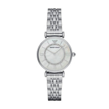 Load image into Gallery viewer, Armani Ladies Watch Stainless Steel Silver Tone, MOP Dial, Stone Set SKU 4005048