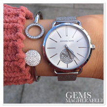 Load image into Gallery viewer, Ladies Michael Kors Watch Stainless Steel Silver Tone Stone Set Mini Dial SKU 4010014
