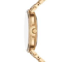 Load image into Gallery viewer, Michael Kors Ladies Stainless Steel Gold Tone Watch, Pattern Dial SKU 4010087