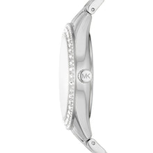 Load image into Gallery viewer, Ladies Michael Kors Watch Stainless steel Silver tone strap, Stone set dial SKU 4010100
