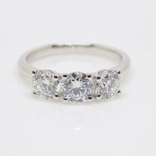 Load image into Gallery viewer, Platinum 3 Round Brilliant Lab Grown Diamonds Engagement Ring 1.50ct SKU 7707054