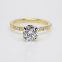 Load image into Gallery viewer, Aroca "Celesse" 18ct Yellow Gold & Platinum Head Lab Grown Round Brilliant Diamond Solitaire Engagement Ring 1.22ct SKU 7707041