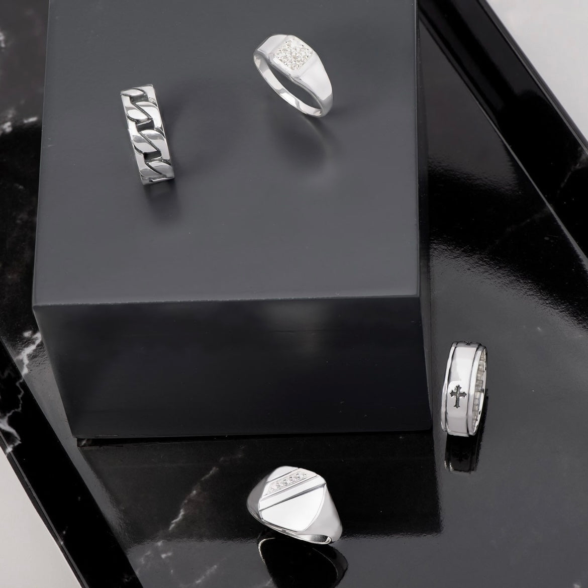 Sterling Silver Gents Rings – Gems Magherafelt