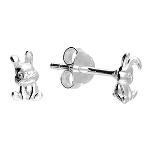 Sterling Silver Small Rabbit Stud Earrings SKU 0106502