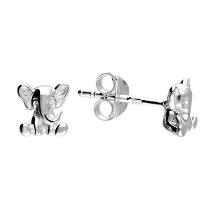 Sterling Silver Small Elephant Stud Earrings SKU 0106504