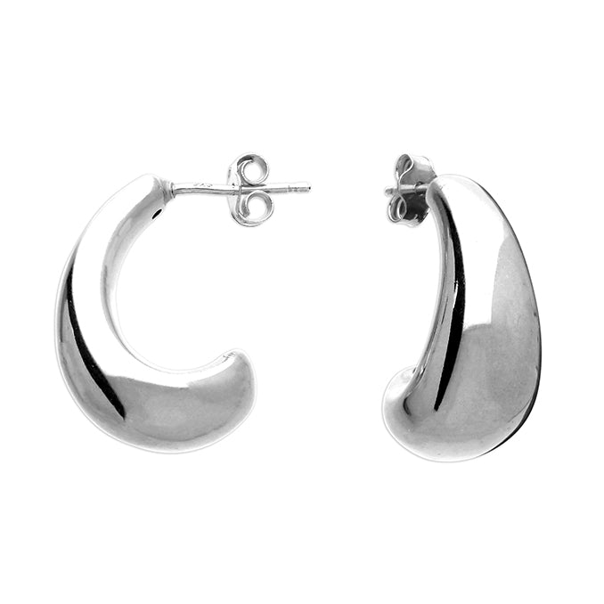 Sterling Silver Large Curl Earring SKU 0110304