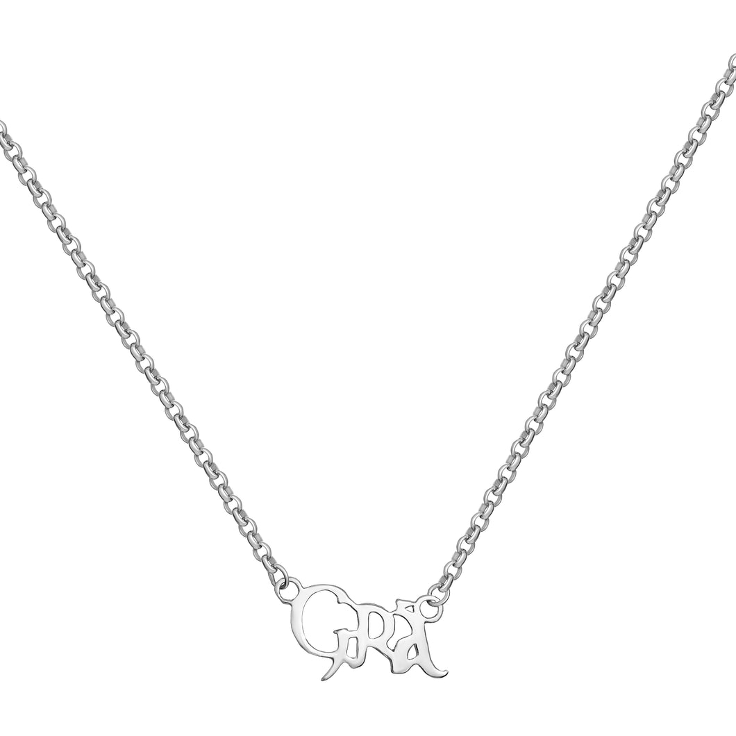 Sterling Silver GRA Necklace SKU 0111605