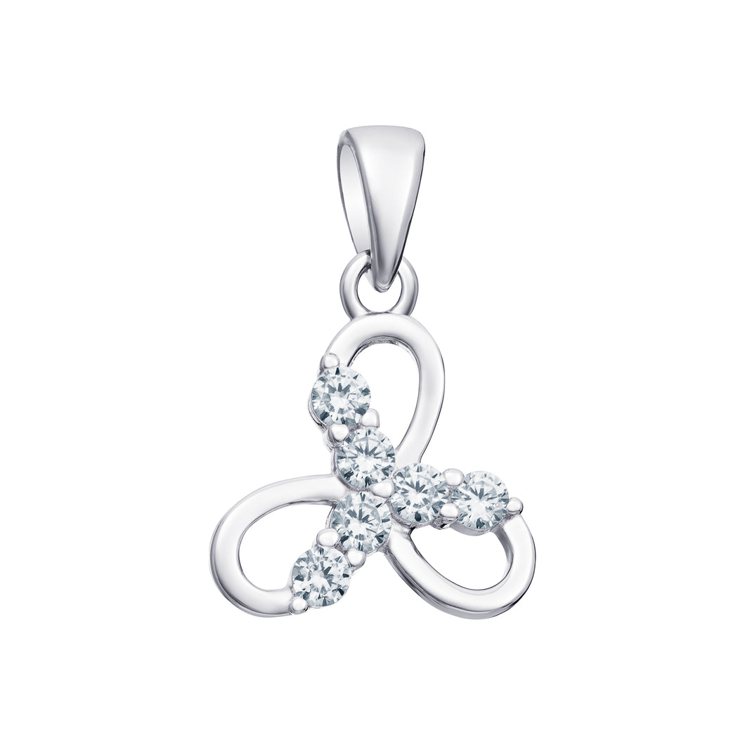 Sterling Silver Fancy CZ Pendant SKU 0112706