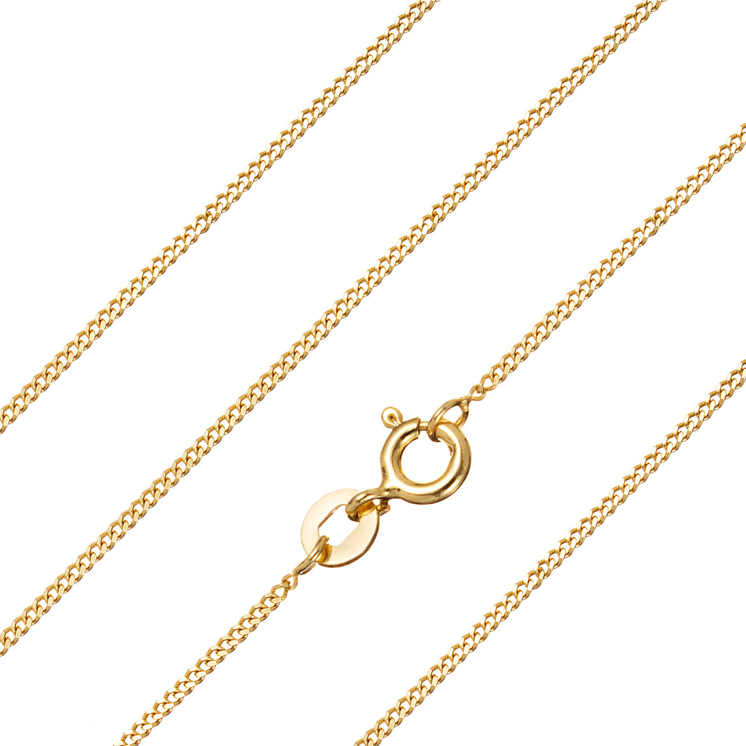 Sterling Silver Gold Finish 20