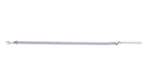 Sterling Silver Double Row CZ Bracelet SKU 0133620