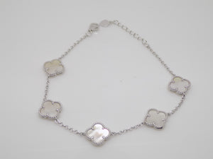 Sterling Silver MOP Flower Bracelet SKU 0134020