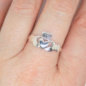 Sterling Silver Plain Claddagh Ring SKU 0135203