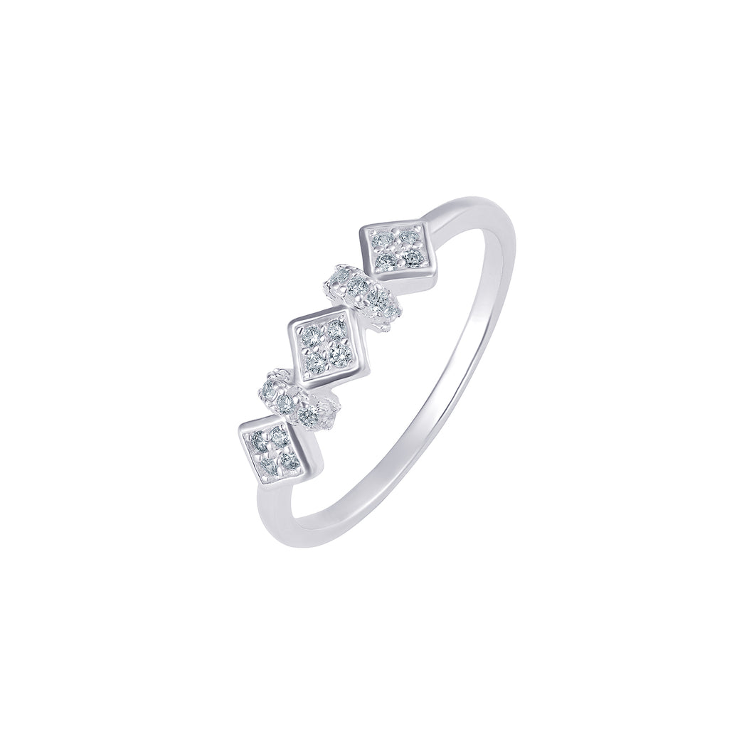 Sterling Silver Mixed Shaped CZ Ring SKU 0136205