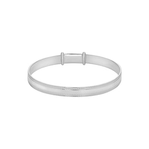 Sterling Silver Kids Pattern Bangle SKU 0302600