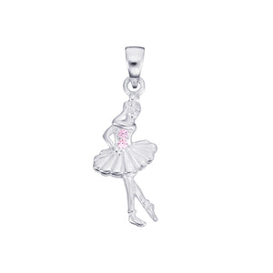 Sterling Silver Kids Ballerina Pendant SKU 0311019