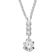 Load image into Gallery viewer, Sterling Silver Multi CZ Drop Pendant and Earrings Set SKU 0501302
