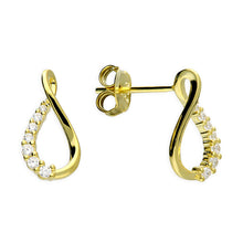 Load image into Gallery viewer, Sterling Silver Gold Finish Fancy Pendant and Earring Set SKU 0501500
