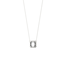 Load image into Gallery viewer, Sterling Silver Rubover Rectangle CZ Pendant, Bracelet and Earrings Set SKU 0501502
