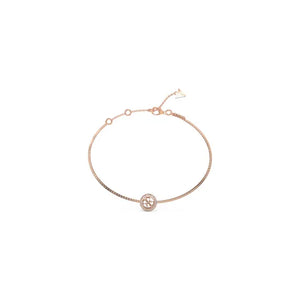Guess Bracelet Stainless Steel Rose Tone Stone Set SKU 3001640