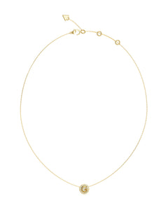 Guess Stainless Steel Gold Tone CZ Necklace SKU 3001652