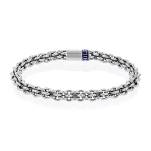 Tommy Hilfiger Gents Silver Tone Stainless Steel Intertwined Circles Bracelet SKU 3016081