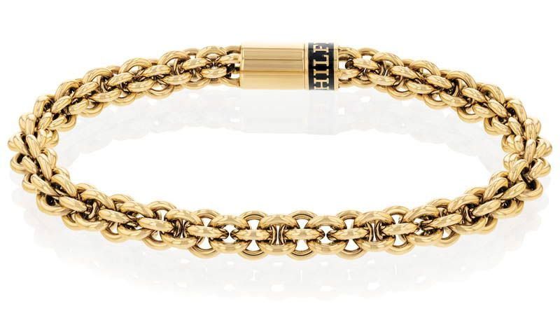 Tommy Hilfiger Gents Gold Tone Stainless Steel Intertwined Circles Bracelet SKU 3016082