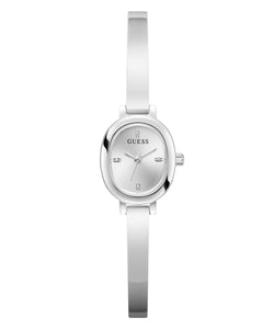Ladies Guess Watch Stainless Steel Silver Tone Strap Oval Dial Guess Watch SKU 4001392