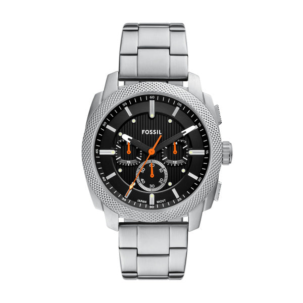 Gents Fossil Watch Stainless Steel strap, Black dial, Mini Dials, SKU 4002317