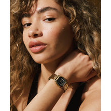 Load image into Gallery viewer, Fossil Ladies Watch Stainless Steel Gold Tone Strap, Black Dial SKU 4002329
