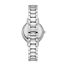 Load image into Gallery viewer, Ladies Armani Watch Stainless steel silver tone strap, MOP dial, Stone Set Case  SKU 4005204
