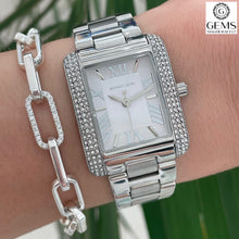 Load image into Gallery viewer, Michael Kors Watch Silver Tone Stainless Steel Strap, Rectangle Dial SKU 4010076
