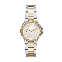 Load image into Gallery viewer, Ladies Michael Kors Watch Stainless Steel 2 Tone Strap, White Dial SKU 4010104
