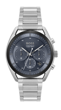 Load image into Gallery viewer, Gents Hugo Boss Watch Stainless Steel Silver Tone Strap, Navy Dial, Date, Mini Dials SKU 4012156
