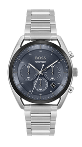 Gents Hugo Boss Watch Stainless Steel Silver Tone Strap, Navy Dial, Date, Mini Dials SKU 4012156